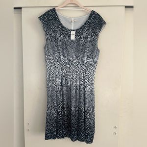 Navy blue and white polka dot dress - tags on/never worn